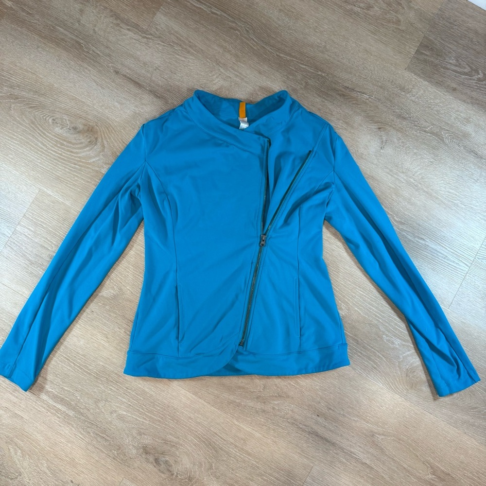 Lucy Size M Activewear Asymmetrical‎ Athleisure Zip Up Jacket